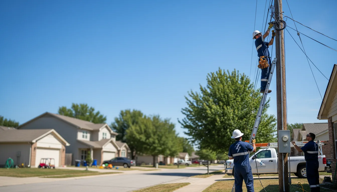 Residential electrician providing installation services in Moss Point, MS